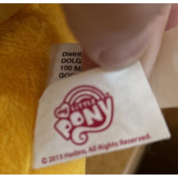 My Little Pony 12” apple Jacks Yellow Plush Stuffed 2013 Animal-Preowned-Funrise - Picture 5 of 5